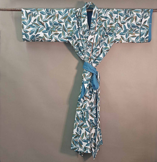 Baumwoll-Kimono Olive